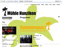 Tablet Screenshot of muehlehunziken.ch